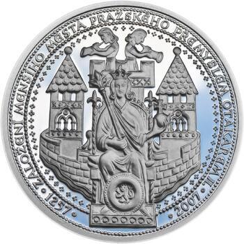 750 let od založení Menšího Města pražského Přemyslem Otakarem II. - stříbro Proof - 1