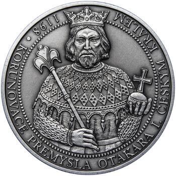 810 let od korunovace Přemysla Otakara I. českým králem - stříbro patina - 1