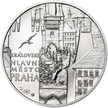Královské hlavní město Praha - stříbro 28 mm b.k. - 1