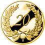 Zlatý dukát k životnímu výročí 20 let Proof, Zlatý dukát k životnímu výročí 20 let Proof - 1/2