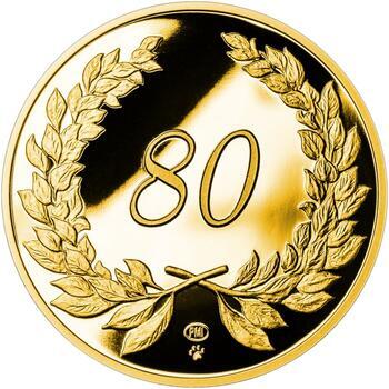 Zlatý dukát k životnímu výročí 80 let Proof, Zlatý dukát k životnímu výročí 80 let Proof - 1