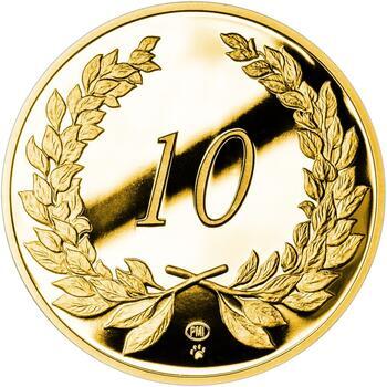 Zlatý dukát k životnímu výročí 10 let Proof, Zlatý dukát k životnímu výročí 10 let Proof - 1