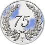 Medaile k životnímu výročí 75 let - 1 Oz stříbro Proof, 75 let - 1/3