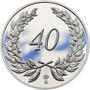 Medaile k životnímu výročí 40 let - 1 Oz stříbro Proof, 40 let - 1/2
