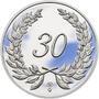 Medaile k životnímu výročí 30 let - 1 Oz stříbro Proof, 30 let - 1/2