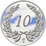 Medaile k životnímu výročí 10 let - 1 Oz stříbro Proof, 10 let - 1/2