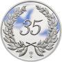 Medaile k životnímu výročí 35 let - 1 Oz stříbro Proof, 35 let - 1/2