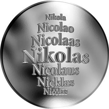 Česká jména - Nikolas - stříbrná medaile - 1