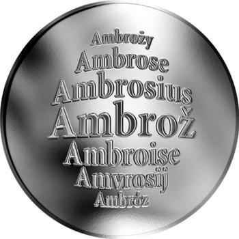 Česká jména - Ambrož - stříbrná medaile - 1