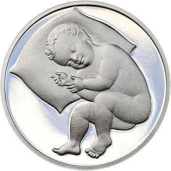 2022 Medailon k narození dítěte, Stříbrný medailon k narození dítěte 2022 - 1