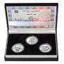 ALOYS KLAR – návrhy mince 200 Kč - sada tří Ag medailí 34 mm Proof v etui - 1/7