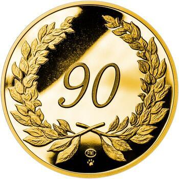Zlatý dukát k životnímu výročí 90 let Proof, Zlatý dukát k životnímu výročí 90 let Proof - 1