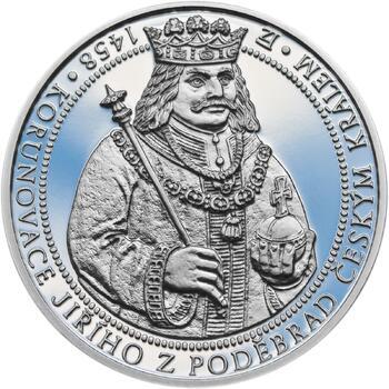 550 let od korunovace Jiřího z Poděbrad českým králem - stříbro Proof - 1