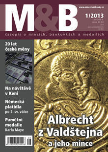 časopis Mince a bankovky č.1 rok 2013
