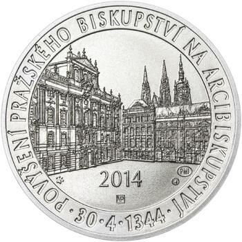 Povýšení pražského biskupství na arcibiskupství - 670 let - 1 Oz stříbro b.k. - 1