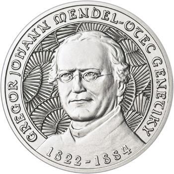 Johan Gregor Mendel - stříbro b.k. - 1