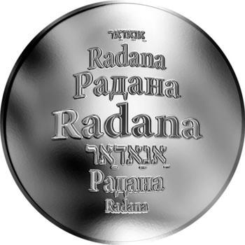 Česká jména - Radana - stříbrná medaile - 1