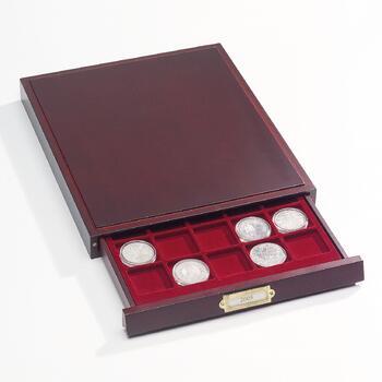 Elegantní mincovní kazeta z mahagonového dřeva HMB 20 - 1