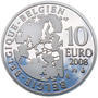 Maeterlinck Ag 10 EUR Proof Belg. 08 - 2/2