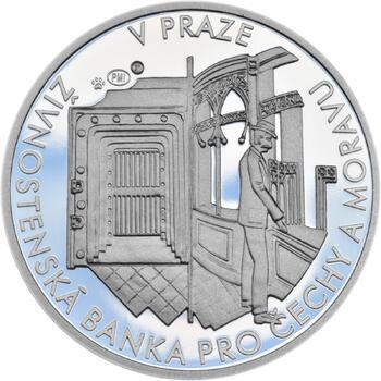 První česká banka - Živnostenská banka pro Čechy a Moravu - 1 Oz stříbro Proof - 2