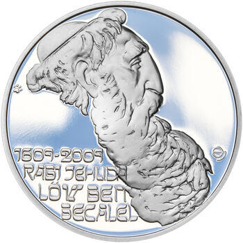 RABÍ JEHUDA LÖW – návrhy mince 200 Kč - sada I. tří Ag medailí 34 mm Proof v etui - 2