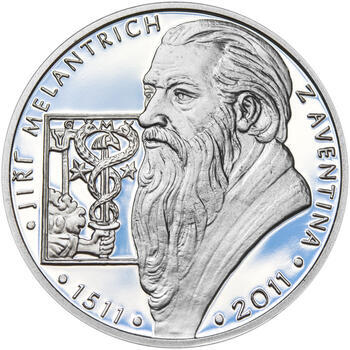 JIŘÍ MELANTRICH Z AVENTINA – návrhy mince 200 Kč - sada tří Ag medailí 34 mm Proof v etui - 2