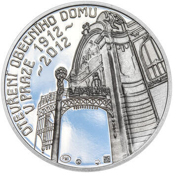 OBECNÍ DŮM V PRAZE – návrhy mince 200 Kč - sada tří Ag medailí 34 mm Proof v etui - 2