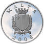 Auberge de Castillia Silver Proof 10 Eur Malta 2008 - 2/2