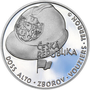 ZAL. ČESKOSLOVENSKÝCH LEGIÍ – návrhy mince 200 Kč - sada tří Ag medailí 34 mm Proof v etui - 3