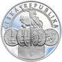 20 LET ČNB A ČESKÉ MĚNY – návrhy mince 200 Kč - sada tří Ag medailí 34 mm Proof v etui - 3/7