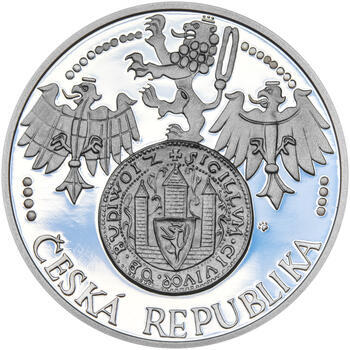ČESKÉ BUDĚJOVICE – návrhy mince 200 Kč - sada tří Ag medailí 34 mm Proof v etui - 3