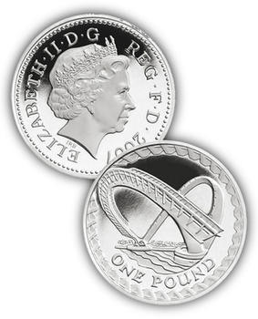 2007 - 1 Pound Millennium Bridge Proof - 3