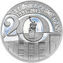 20 LET ČNB A ČESKÉ MĚNY – návrhy mince 200 Kč - sada tří Ag medailí 34 mm Proof v etui - 4/7