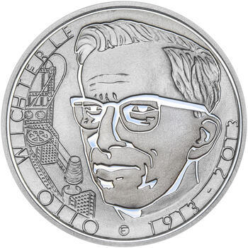 OTTO WICHTERLE – návrhy mince 200 Kč - sada tří Ag medailí 34 mm Proof v etui - 4