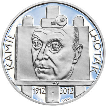 KAMIL LHOTÁK – návrhy mince 200 Kč - sada tří Ag medailí 34 mm Proof v etui - 4