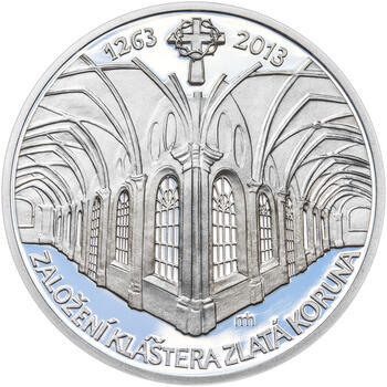 KLÁŠTER ZLATÁ KORUNA – návrhy mince 200 Kč - sada tří Ag medailí 34 mm Proof v etui - 4