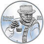 BOHUMIL HRABAL – návrhy mince 200 Kč - sada tří stříbrných medailí 34 mm Proof v etui - 4/7