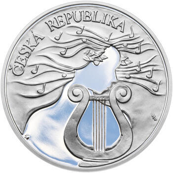 PRAŽSKÁ KONZERVATOŘ – návrhy mince 200 Kč - sada tří Ag medailí 34 mm Proof v etui - 5