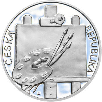 KAMIL LHOTÁK – návrhy mince 200 Kč - sada tří Ag medailí 34 mm Proof v etui - 5