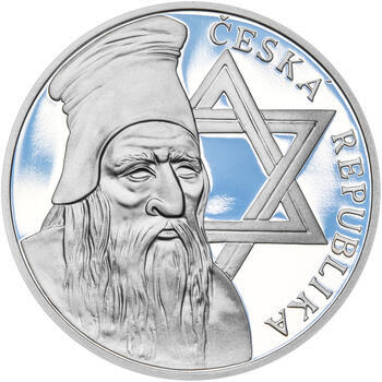 RABÍ JEHUDA LÖW – návrhy mince 200 Kč - sada I. tří Ag medailí 34 mm Proof v etui - 6