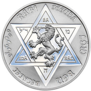RABÍ JEHUDA LÖW – návrhy mince 200 Kč - sada II. tří Ag medailí 34 mm Proof v etui - 6