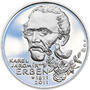 KAREL JAROMÍR ERBEN – návrhy mince 500 Kč - sada tří Ag medailí 34 mm Proof v etui - 6/7
