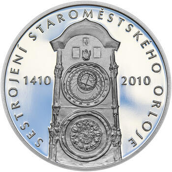 STAROMĚSTSKÝ ORLOJ – návrhy mince 200 Kč - sada tří Ag medailí 34 mm Proof v etui - 6