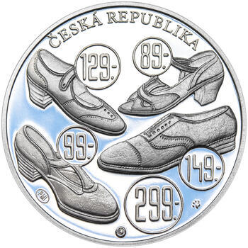 TOMÁŠ BAŤA ml. – návrhy mince 200 Kč - sada tří Ag medailí 34 mm Proof v etui - 7