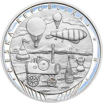 KAMIL LHOTÁK – návrhy mince 200 Kč - sada tří Ag medailí 34 mm Proof v etui - 7