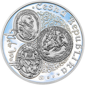 PETR VOK Z ROŽMBERKA – návrhy mince 200 Kč - sada tří Ag medailí 34 mm Proof v etui - 7