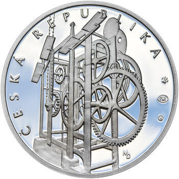 STAROMĚSTSKÝ ORLOJ – návrhy mince 200 Kč - sada tří Ag medailí 34 mm Proof v etui - 7
