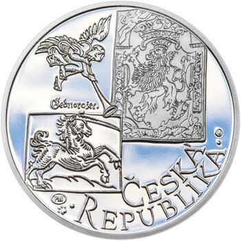 JIŘÍ MELANTRICH Z AVENTINA – návrhy mince 200 Kč - sada tří Ag medailí 34 mm Proof v etui - 7