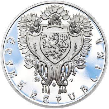 OBECNÍ DŮM V PRAZE – návrhy mince 200 Kč - sada tří Ag medailí 34 mm Proof v etui - 7