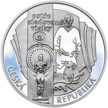 BOHUMIL HRABAL – návrhy mince 200 Kč - sada tří stříbrných medailí 34 mm Proof v etui - 7